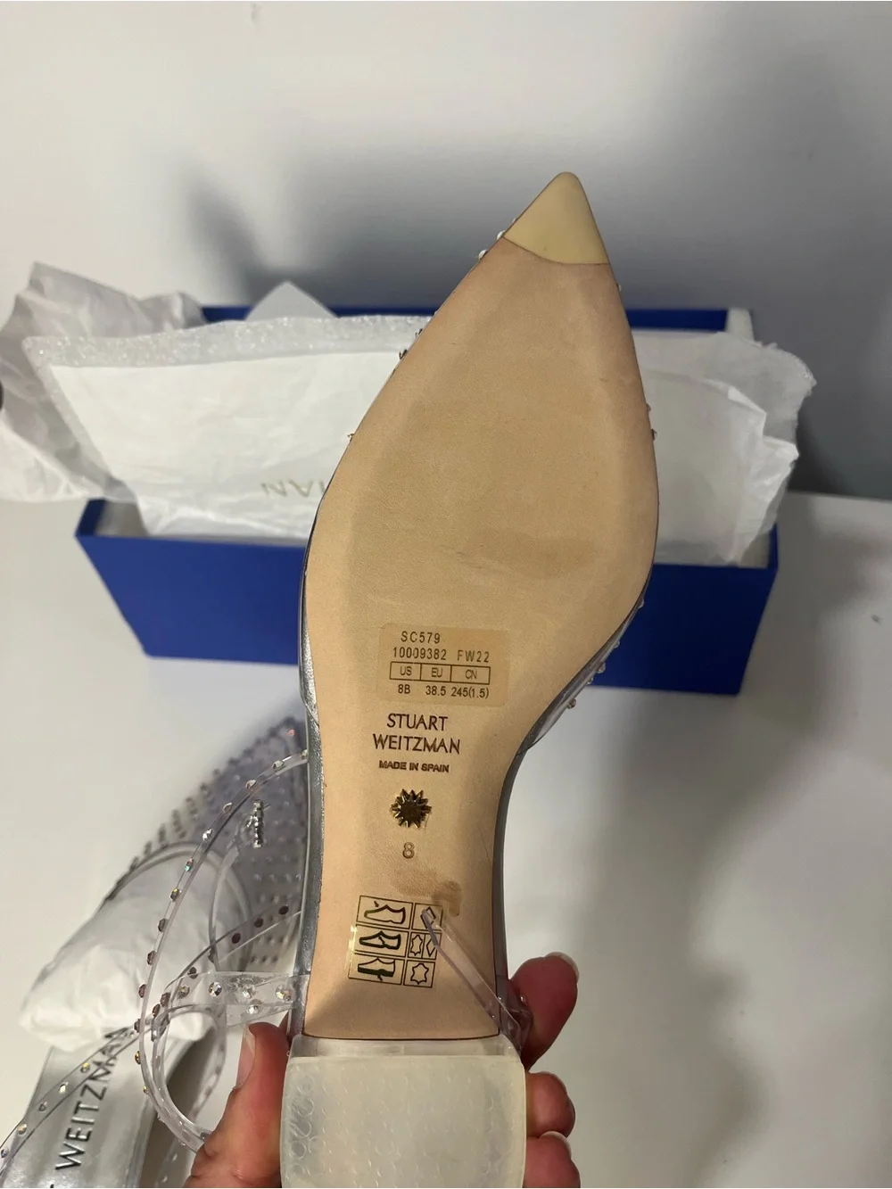 Stuart Weitzman Glam Wrap Flats